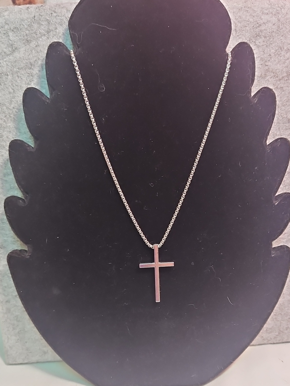 Minimalist Silver Cross Pendant Necklace - Women Jewelry